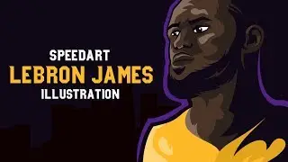 SpeedArt Illustration LeBron James