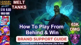 Wild Rift Brand Support Guide - How To Play From Behind and Win - Build, Runes, Gameplay Tips