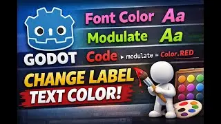 How to Change UI Text Color in Godot Font Color, Modulate & Code