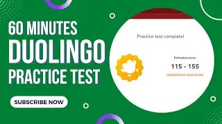 60 MINUTES Full Duolingo English Practice Test | Test 18 | With answers | International Students