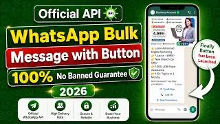 WhatsApp Bulk Sender With Button | Official WhatsApp API | Meta API