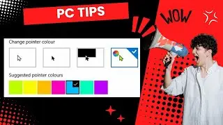 How can change the size and color of mouse pointer easily | changing pointer size color in window 10