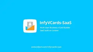 Laravel vCard Builder - SaaS - Multi User vCards - InfyVCards