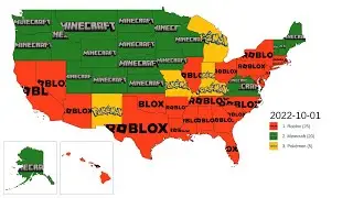 Most Googled Game in the US Each Month