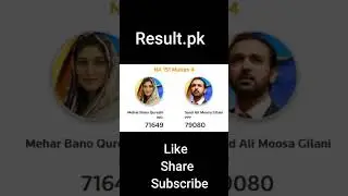 NA-151 Election Result 2024 Mehar Bano Qureshi vs Syed Ali Moosa Gilani  #election  #election2024