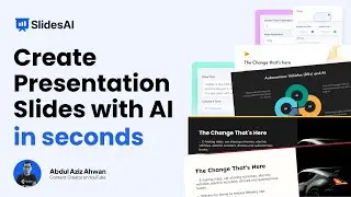 Create Presentation Slides with AI in seconds using SlidesAI.io (It's Free)