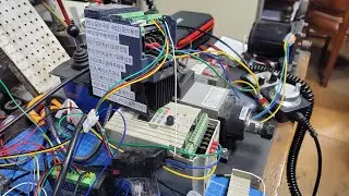 MACH3 컨트롤러와 인버터 결선으로 스핀들 모터 작동 테스트