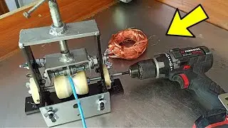 Money from the Wires. How to strip Copper Wires. DIY Machine for Stripping Wires.