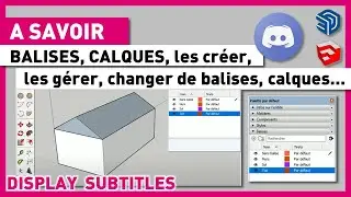 SKETCHUP - LAYERS - TAGS? How to create, manage and change layer or tag drawings