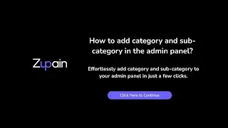 How to add category and subcategory in the admin panel?