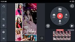 Birthday Status Editing | Latest Happy Birthday Status | Happy Birthday Black Screen Template ❤