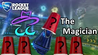 Rocket League but the map is a big Cup and Ball Trick