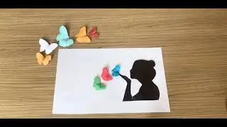 Kağızdan kəpənək hazırlamaq/🦋kağıttan kelebek 🦋 yapmak