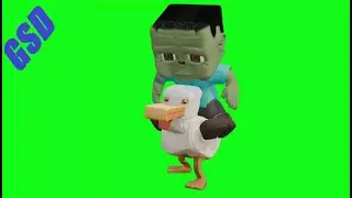 Chicken Jockey Minecraft Green Screens