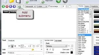 How to create a simple web menu in a few clicks