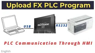 Upload Program From Mitsubishi FX PLC | Communication Via HMI