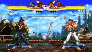 Akuma & Chun-Li vs Ryu & Ken (Hardest AI) - Street Fighter X Tekken.