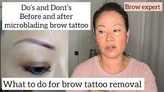 Do’s and Dont’s before brow tattoo/microblading