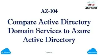 AZ-104:- Compare Active Directory Domain Services to Azure Active Directory