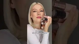 Swatching liquid eyeshadows from pupa Milano for green and gray eye color