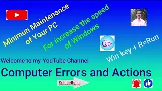 General maintenance of your PC || Make my computer faster || Clean your computer || Refresh computer