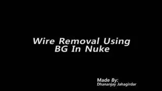 Wire Removal In Nuke