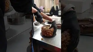Cake in section 
