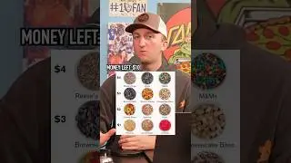 Choose Your Ive Cream Toppings With $10! #shorts #icecream #dessert #budget #money #toppings