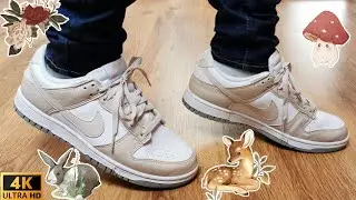 Nike Dunk Low Next Nature​ White Light Orewood​ Brown​ / DETAIL​ &​ ON​ FEET​