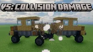 Valkyrien skies collision damage addon Minecraft. Alpha version trailer.