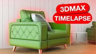 Modelado de interior - living room render con 3ds max corona render