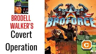 BROFORCE Gameplay walkthrough- Brodell Walker's Covert Operation- (APRICOT threat level)