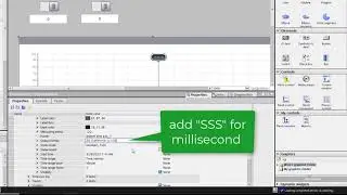 WinCC Unified V16: Set the time axis of the trend control to ms and export data