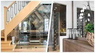75 Medium Tone Wood Floor And Ceramic Tile Wine Cellar Design Ideas You'll Love 🔴