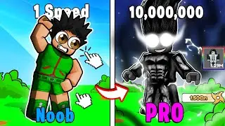 NOOB To PRO in Anime Race Clicker in less Than 2 HOURS 😱*HATCHED 13 SECRET HEROS* 10M Speed | ROBLOX