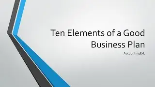 10 Essential Elements of a Successful Business Plan