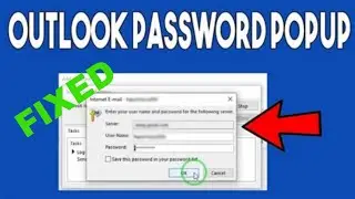 How to configuration Gmail account in Outlook | Fix Outlook password pop-up | Outlook Configure