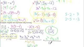 AP Calculus Notes Factoring, Simplifying, and Solving Equations and Inequalities Using Factoring