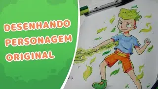 Desenhando um Personagem Original com Canetinha