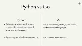 Python vs Go