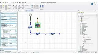 Heat transfer in Flow Network in Flownex