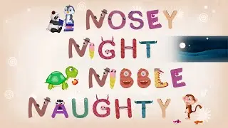 ABC Infinite Words - Lesson 14 - NOSEY, NIGHT, NIBBLE, NAUGHTY | Craox Technologies LLP