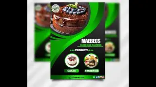 How to create the most attractive cake and pasteries flyer | Restaurant flyer | photoshop tutorials