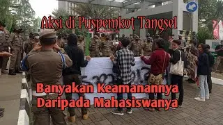 Mahasiswa demo di Gedung Puspemkot Tangerang Selatan