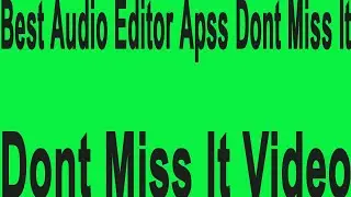 best audio editor 2023