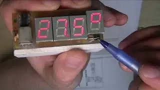 Самодельный электронный термометр на микроконтроллере