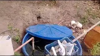 Tanque de Alvenaria com sistema de filtragem simples!!!
