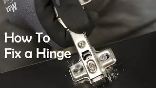 How to Fix a Hinge on a Cabinet Sides | Particle Board Wooden Dowel Filling