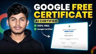 Google Launched Free Al Certificate 2026 | FREE Certification from Google in Just 5 Minutes | Tamil