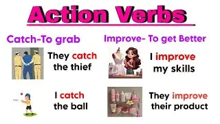 Action Verbs with 2 Example Sentences| Daily Uses English Sentences For Beginners